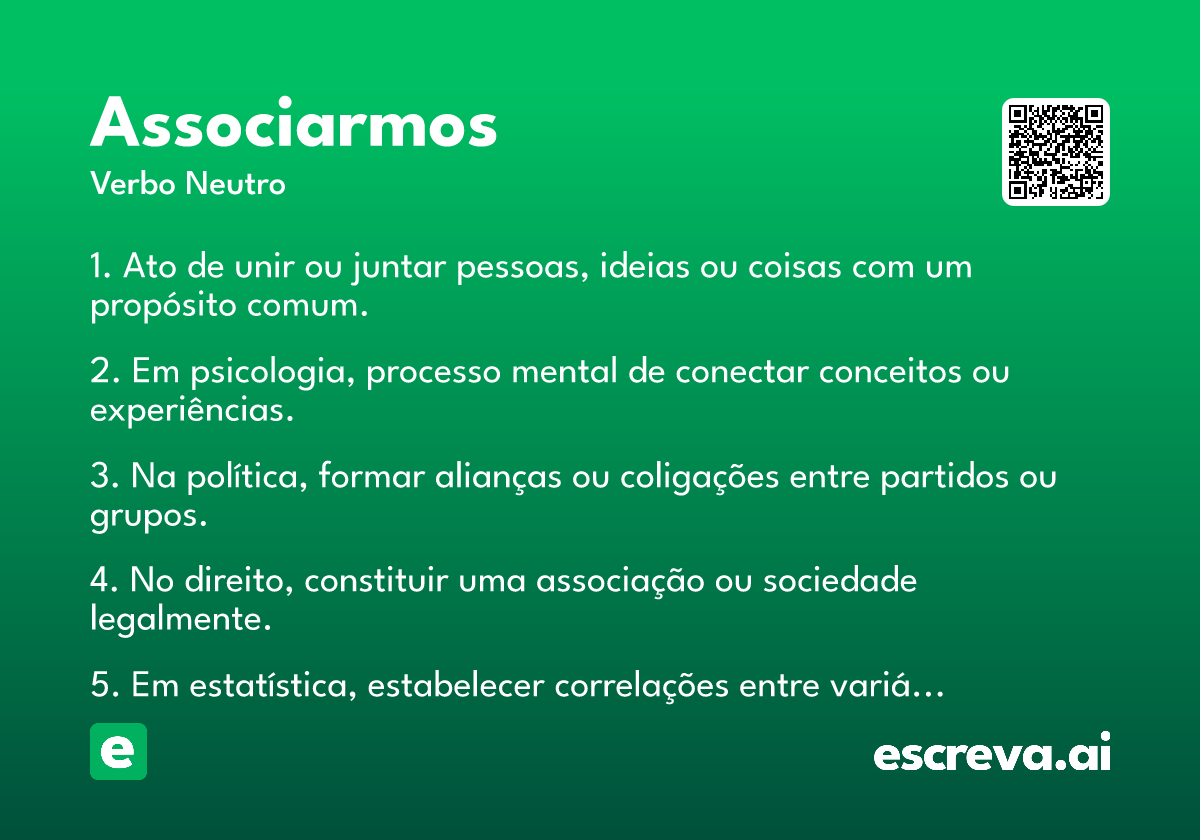 associarmos