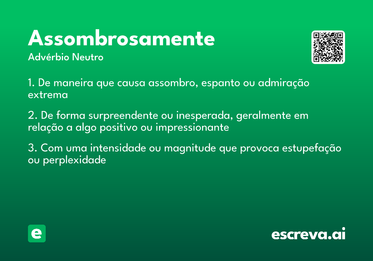 assombrosamente