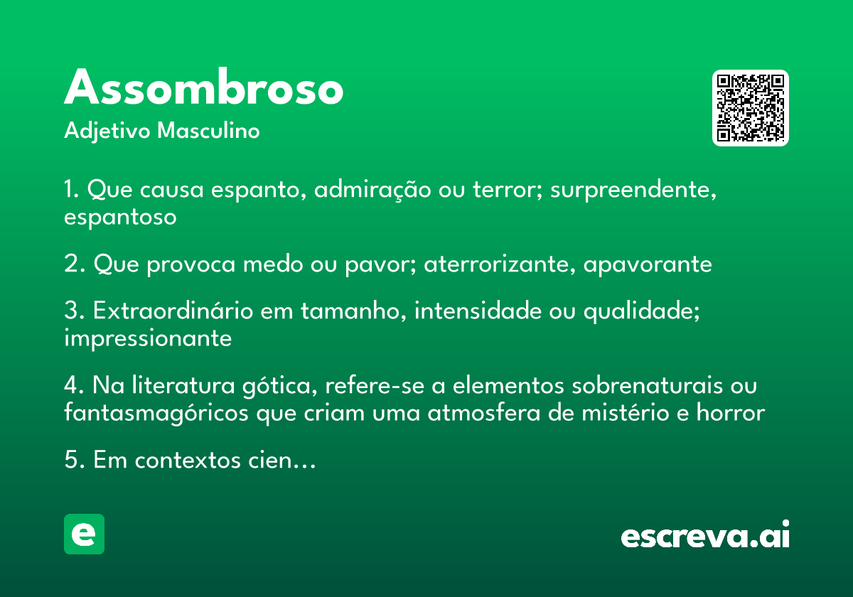 assombroso