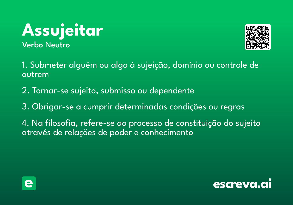 assujeitar