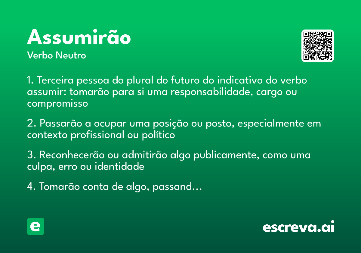 assumirão
