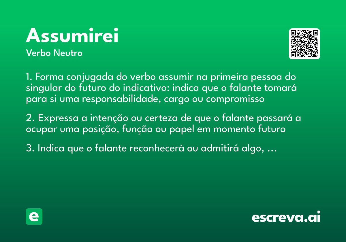 assumirei