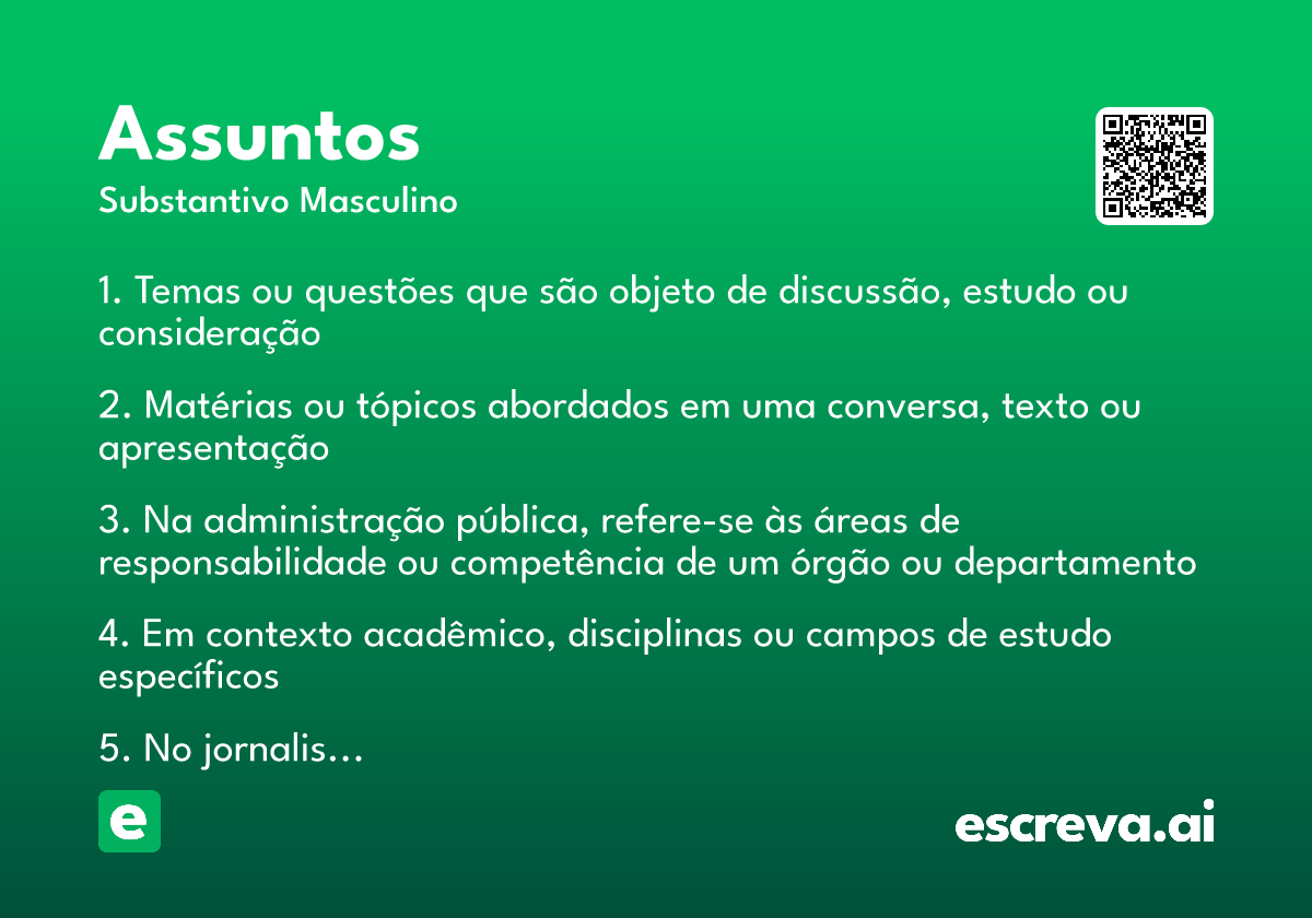 assuntos
