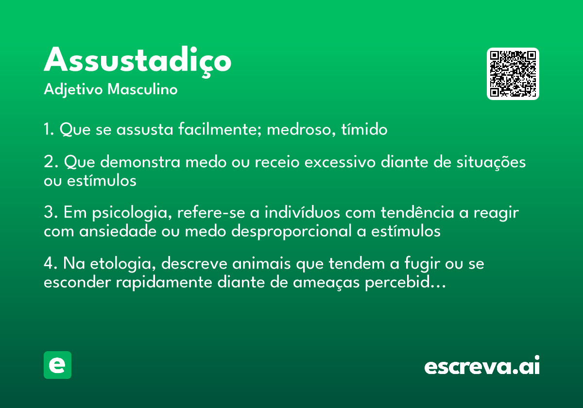 assustadiço