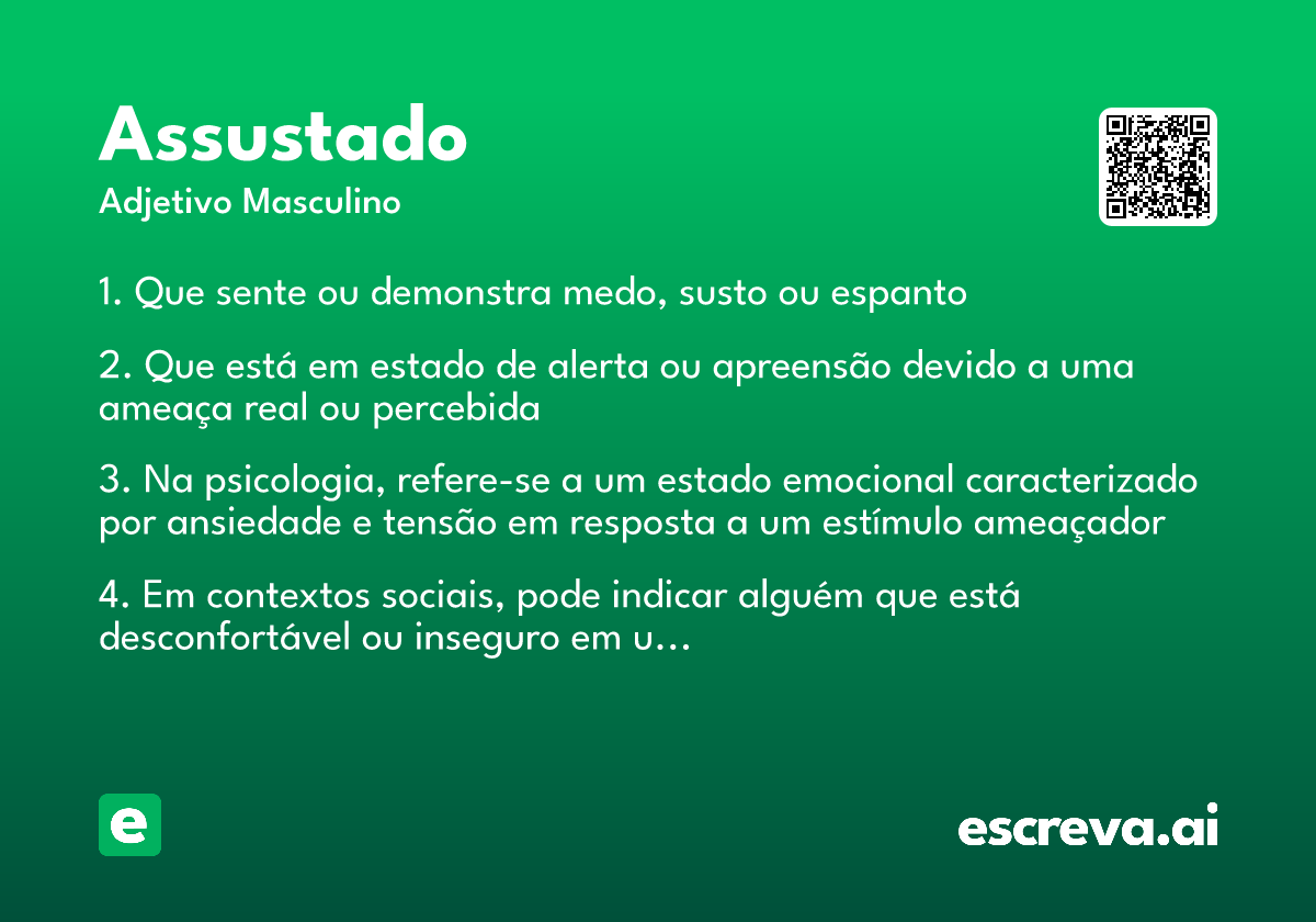 assustado