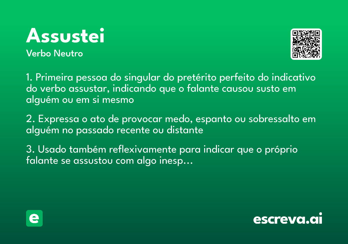 assustei