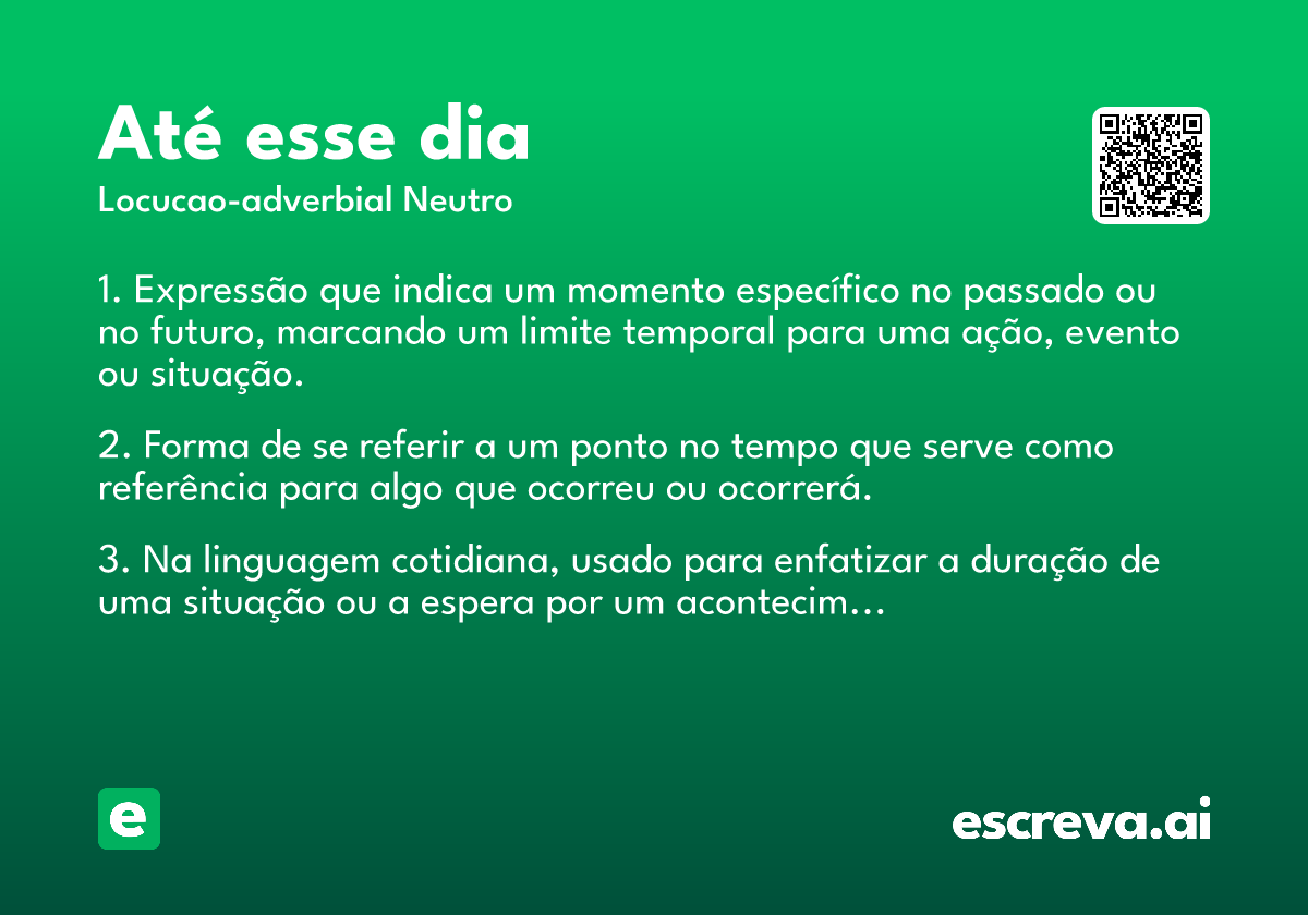 até esse dia