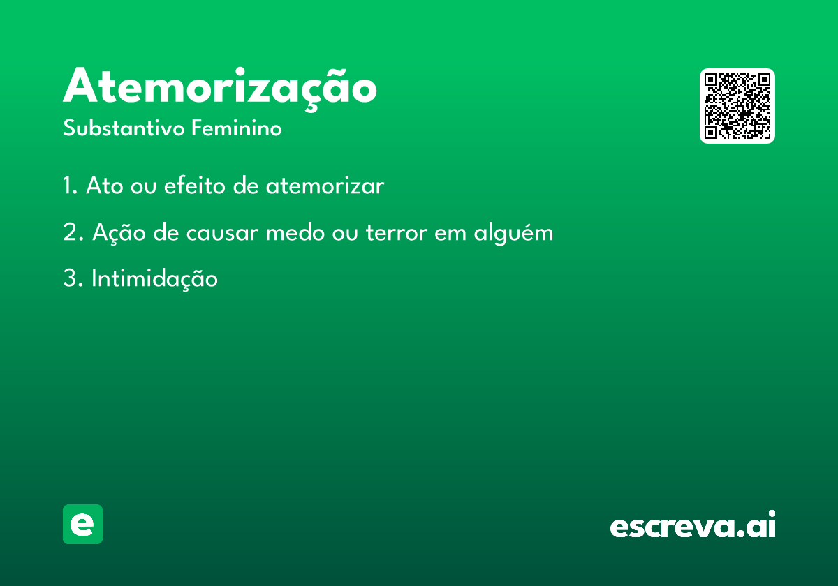atemorização