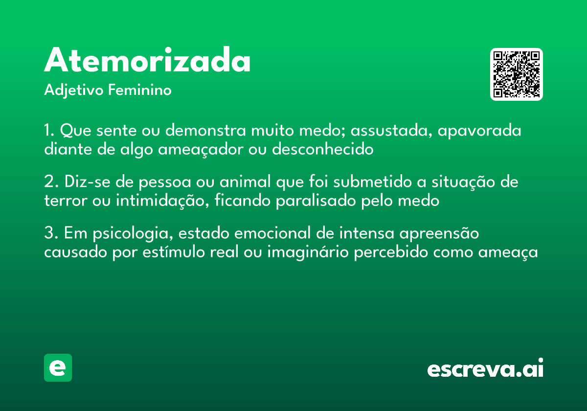 atemorizada