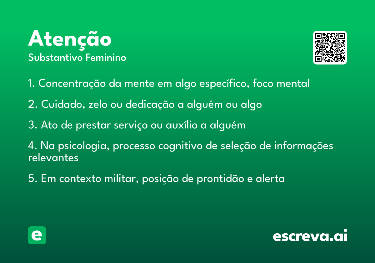 atenção