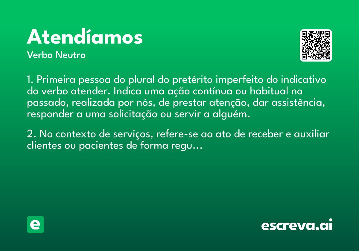 atendíamos