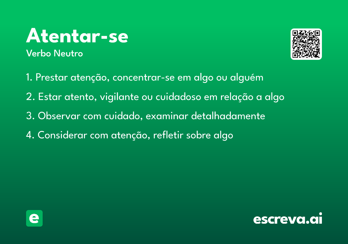 atentar-se