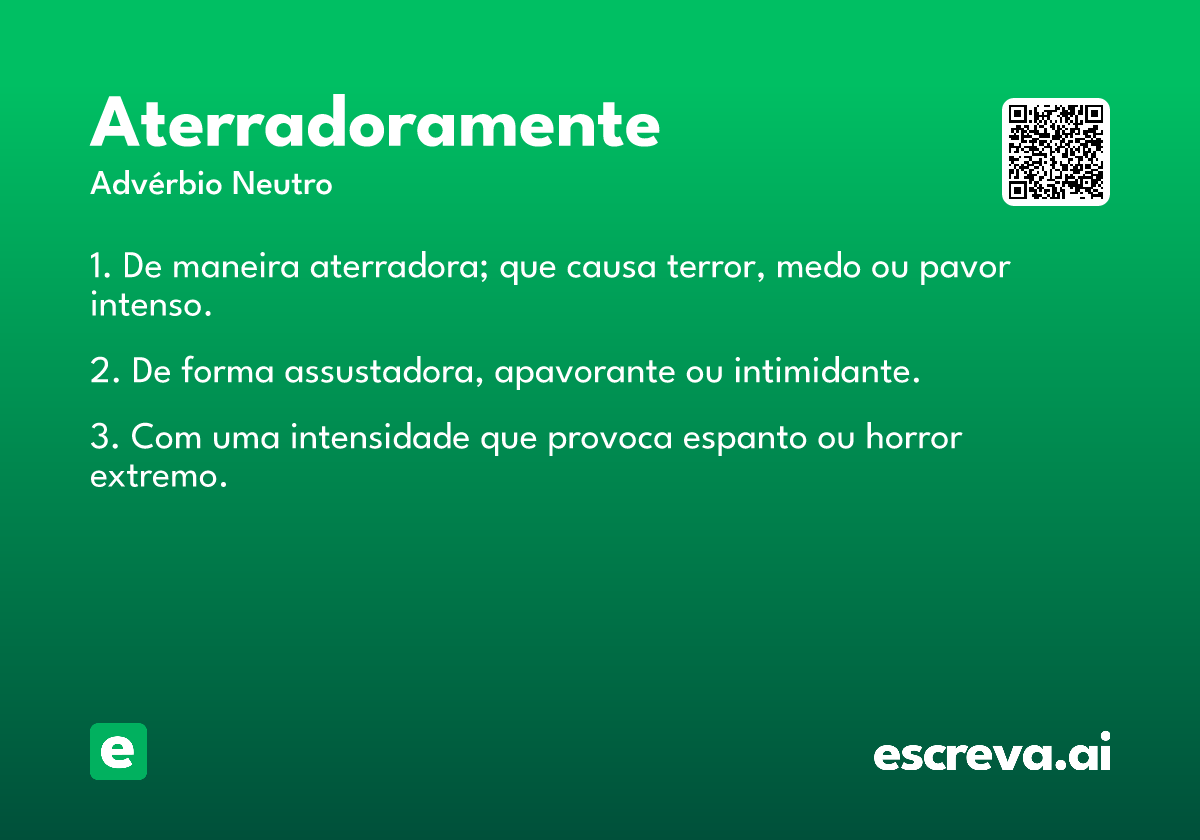 aterradoramente
