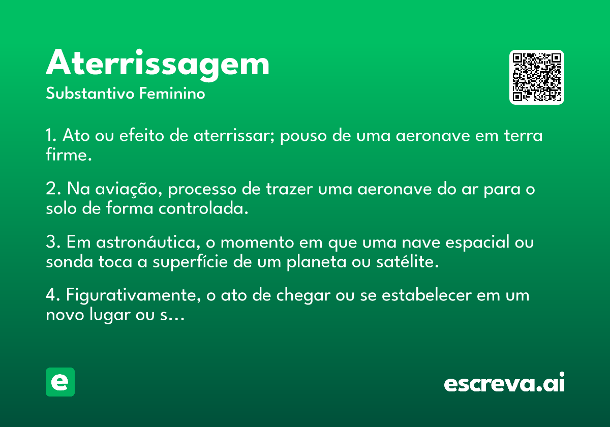 aterrissagem