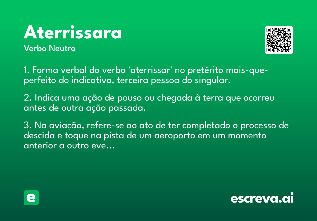 aterrissara