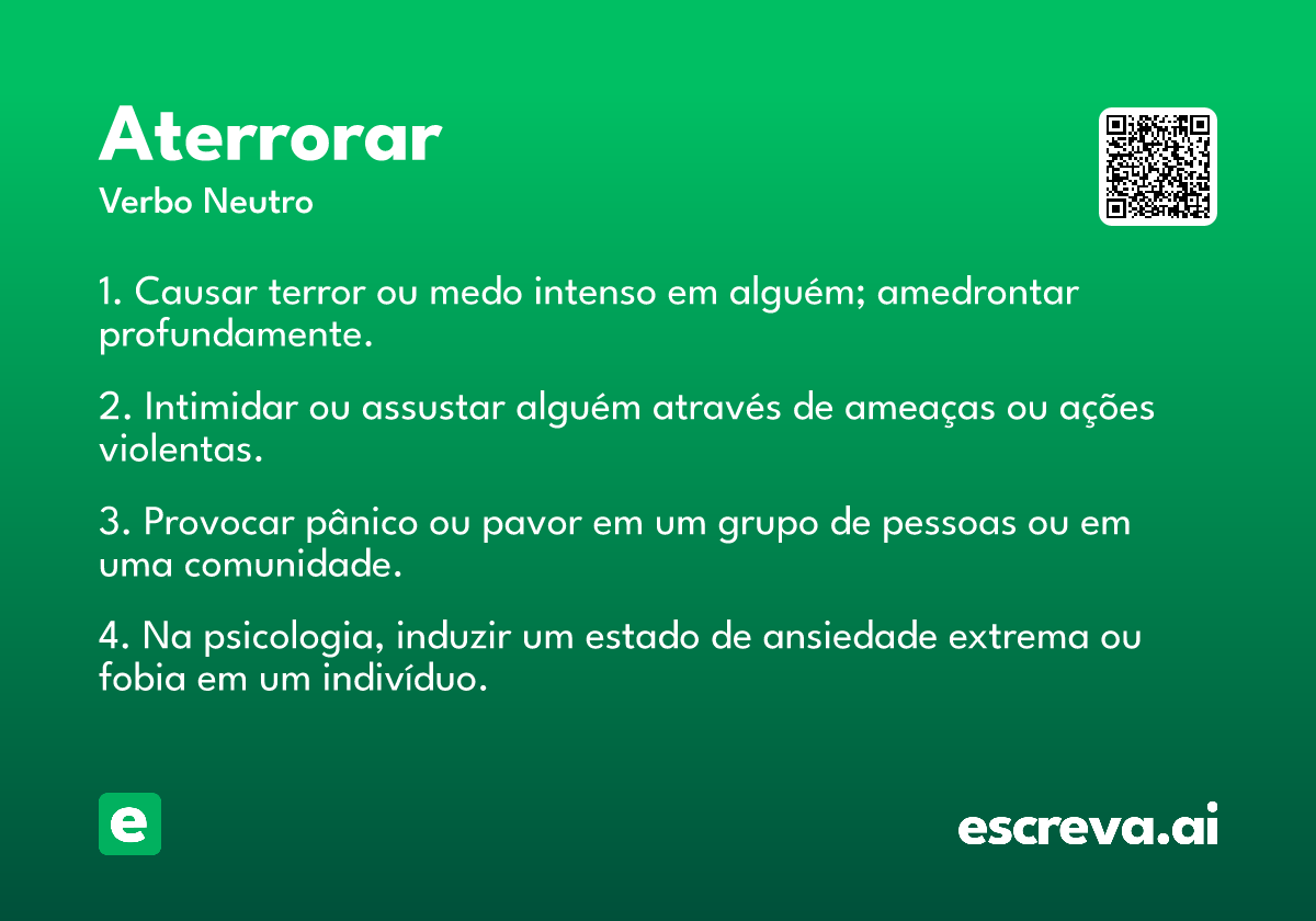 aterrorar