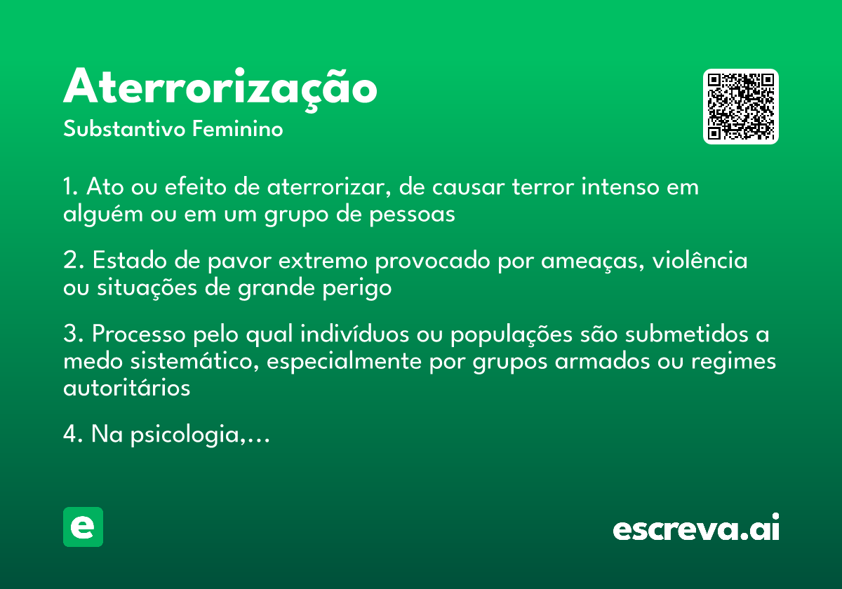 aterrorização