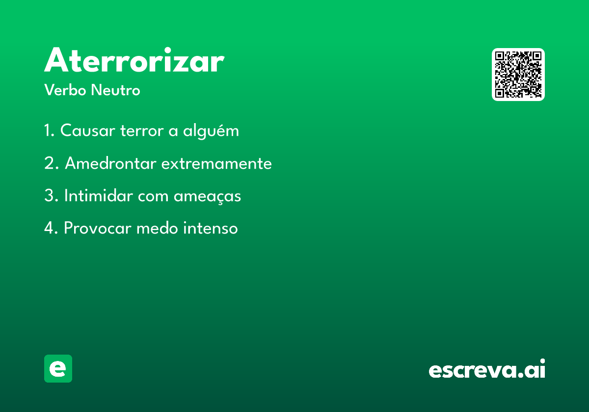 aterrorizar