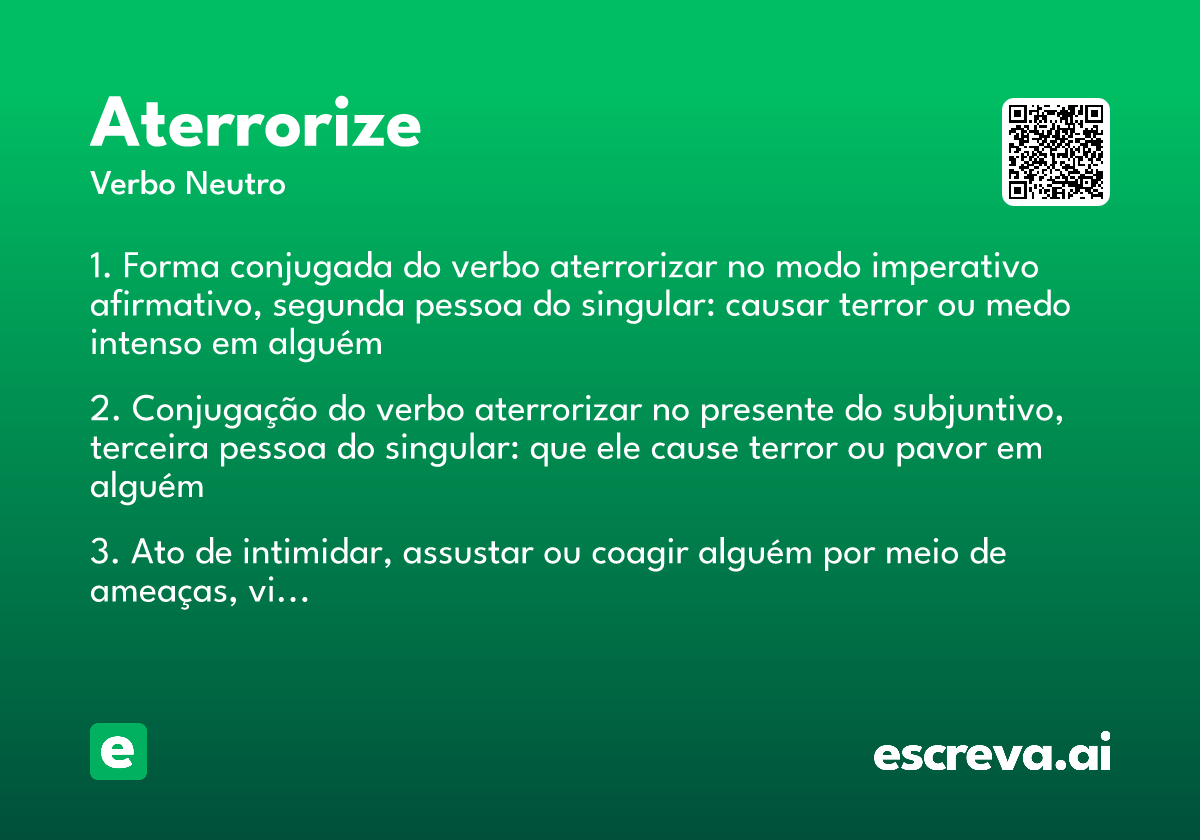 aterrorize