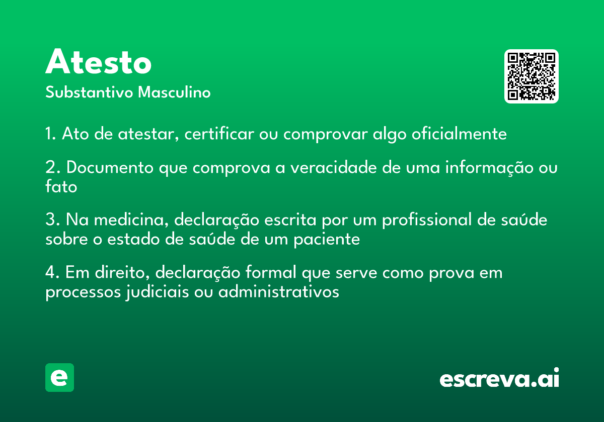 atesto