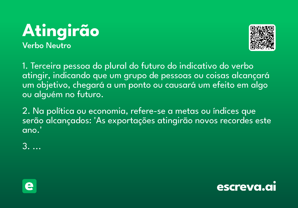 atingirão