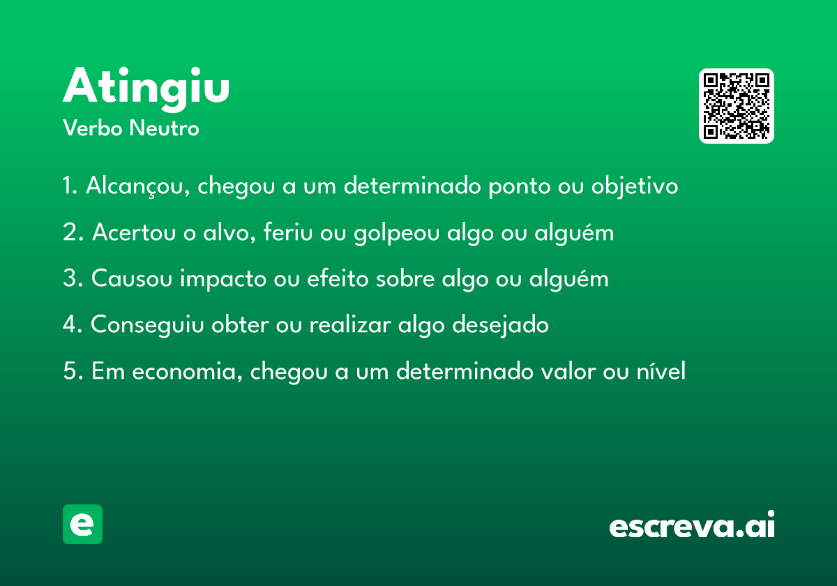 atingiu
