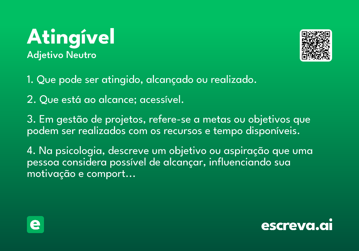 atingível
