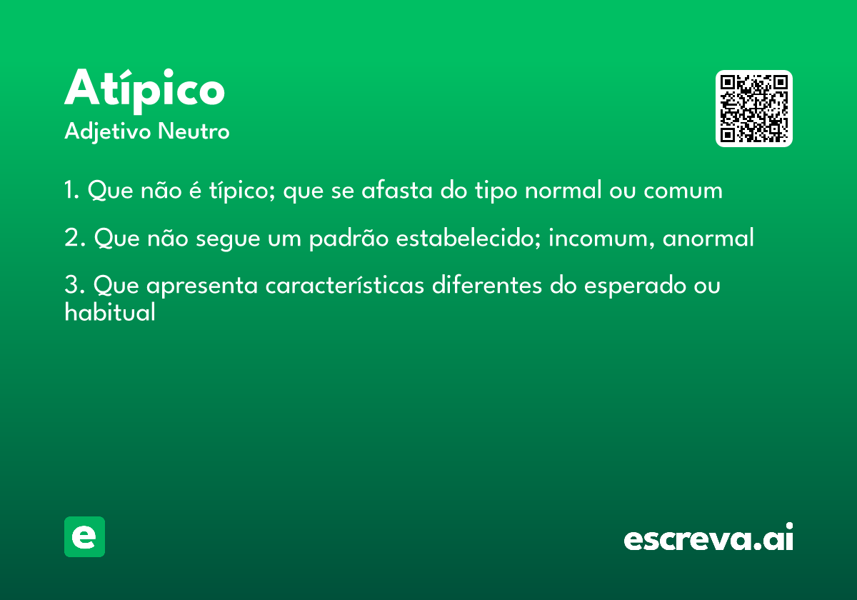 atípico