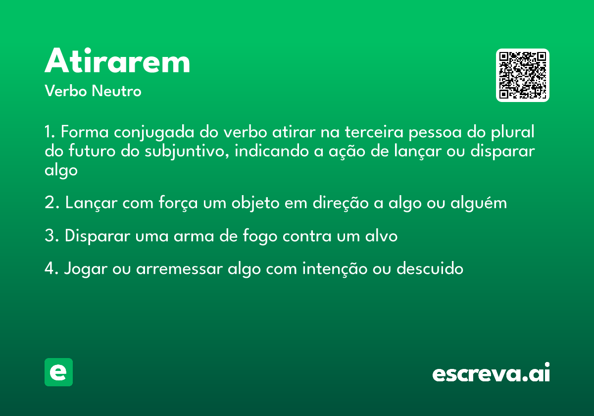 atirarem