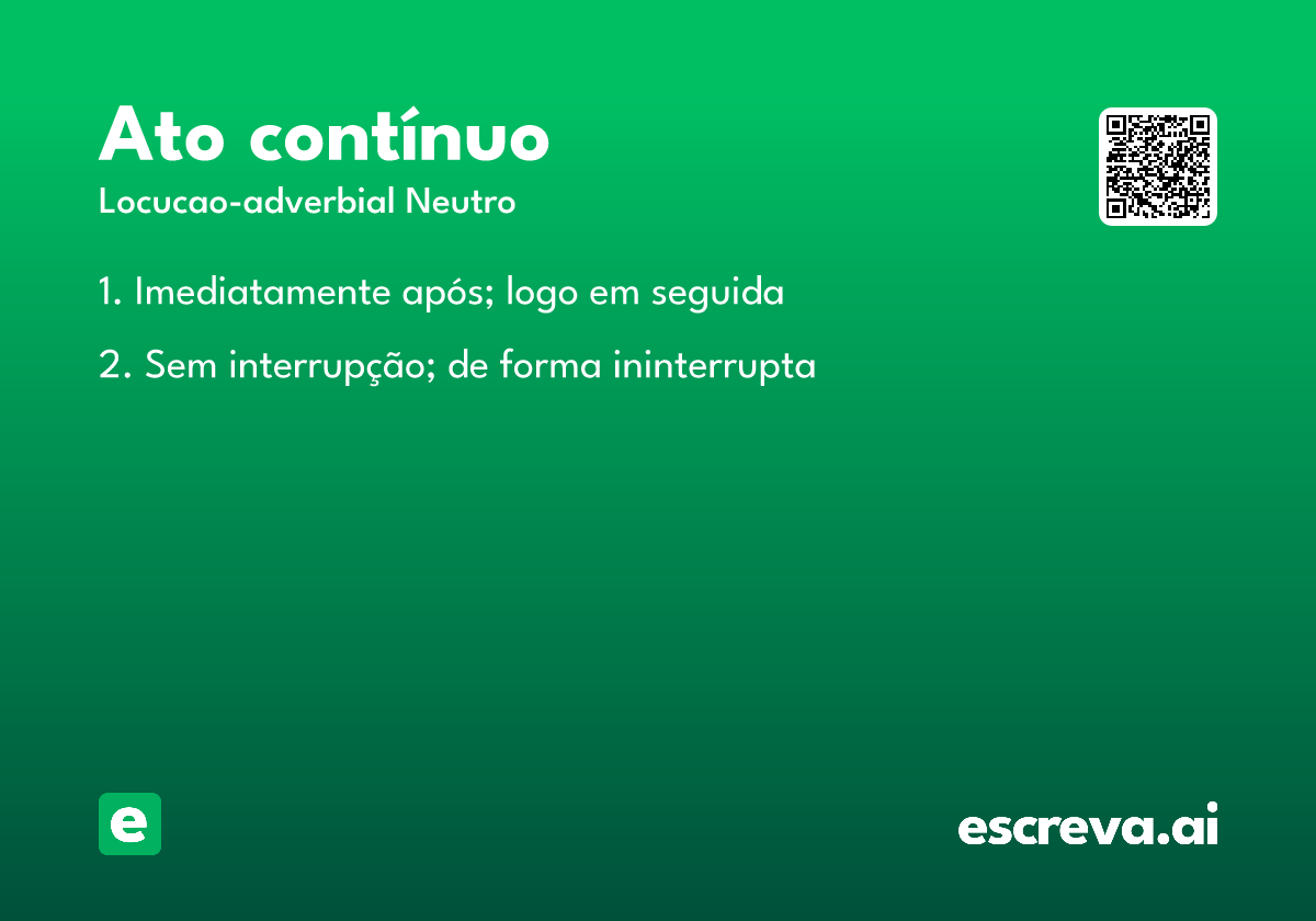ato contínuo