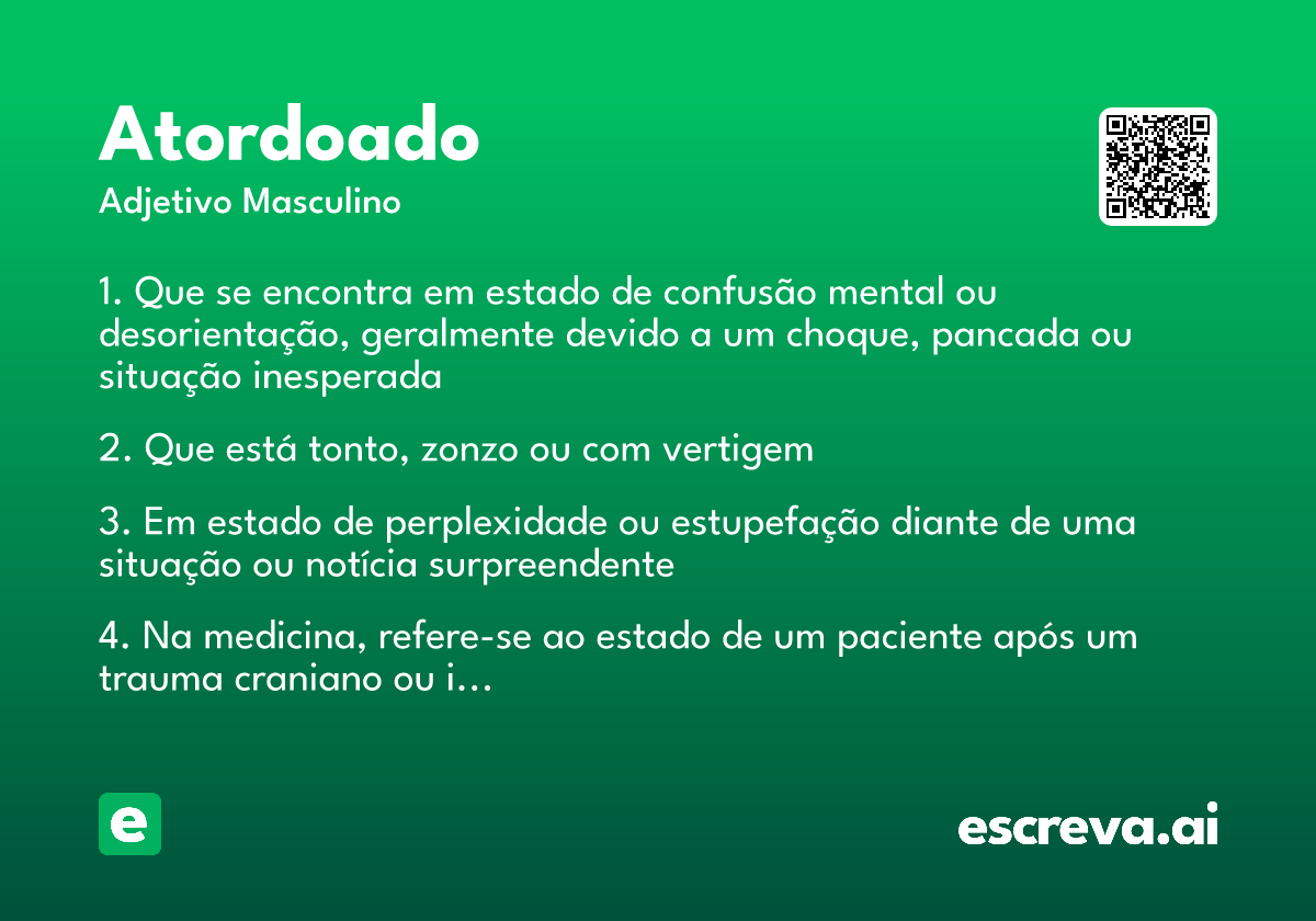 atordoado