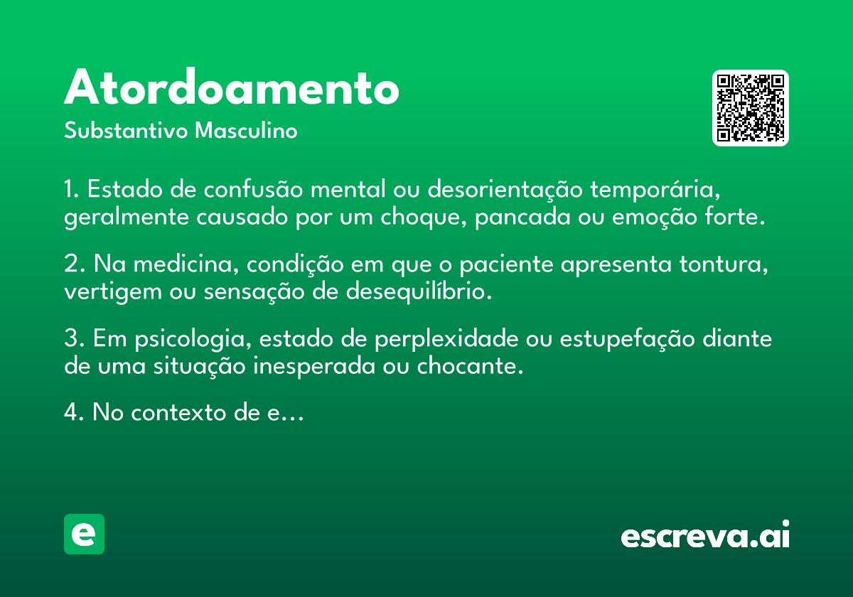 atordoamento