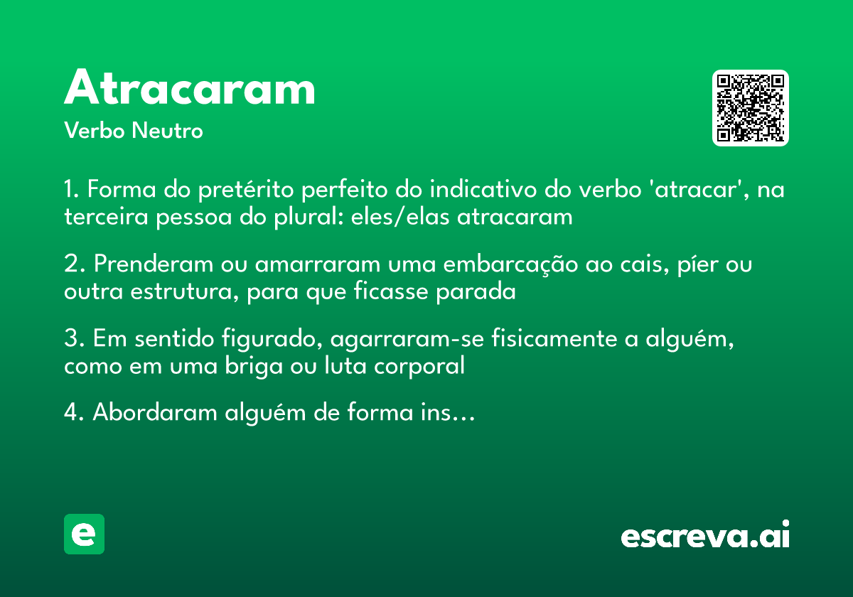 atracaram
