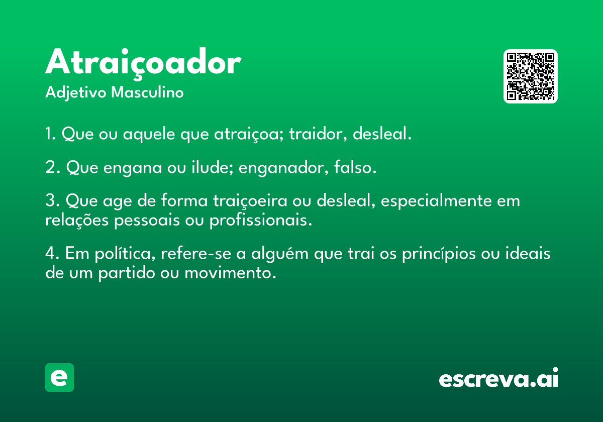 atraiçoador