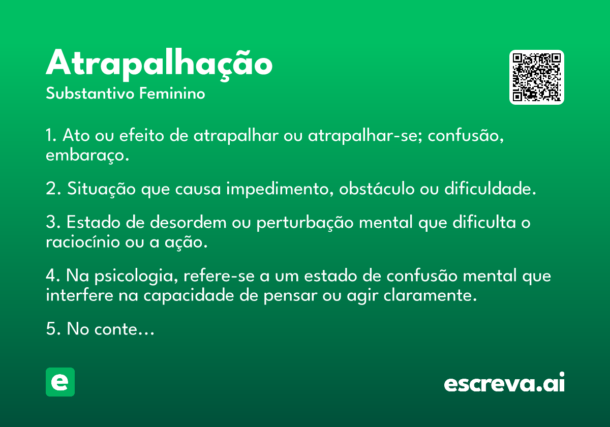 atrapalhação