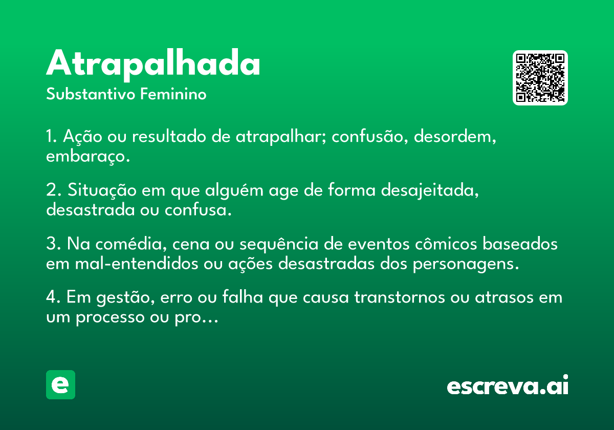 atrapalhada