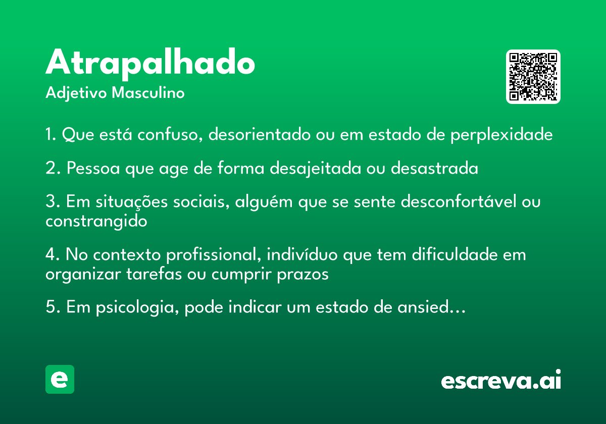 atrapalhado