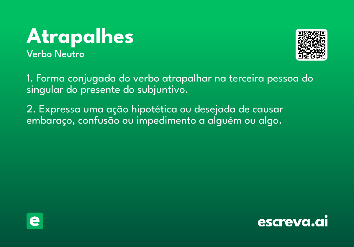 atrapalhes