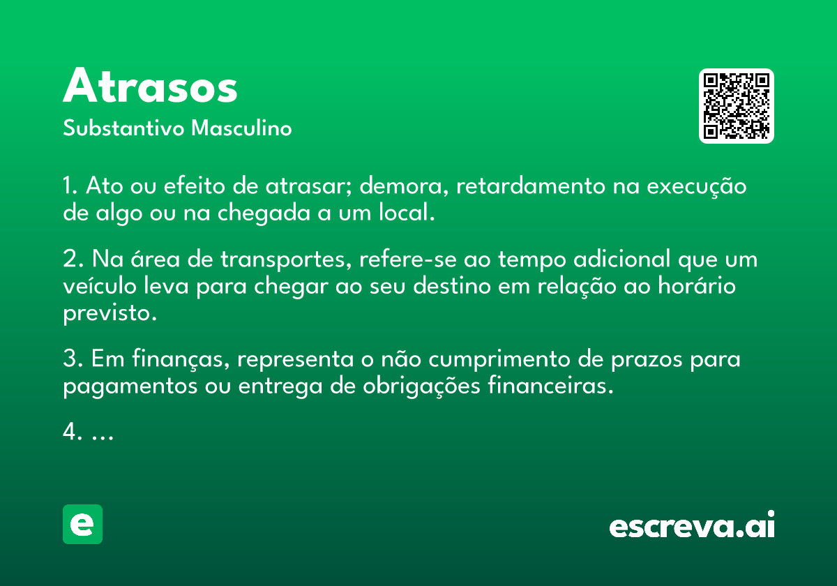 atrasos