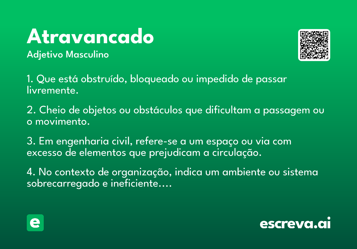 atravancado