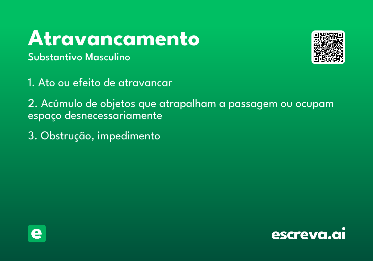 atravancamento