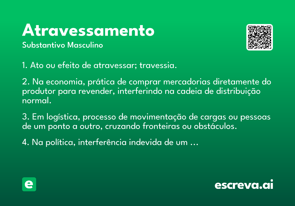 atravessamento