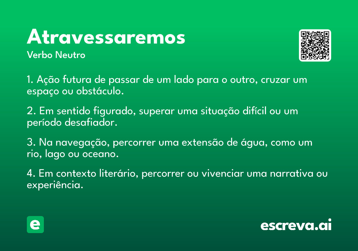 atravessaremos