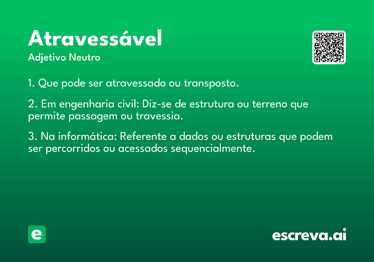 atravessável
