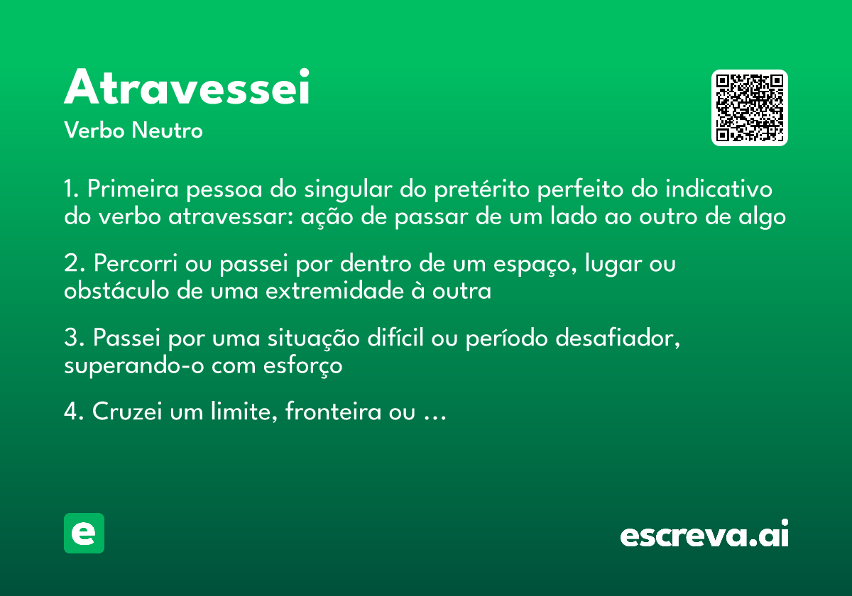atravessei