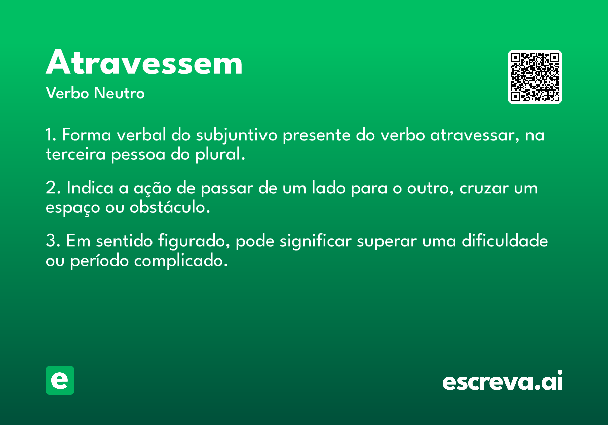 atravessem