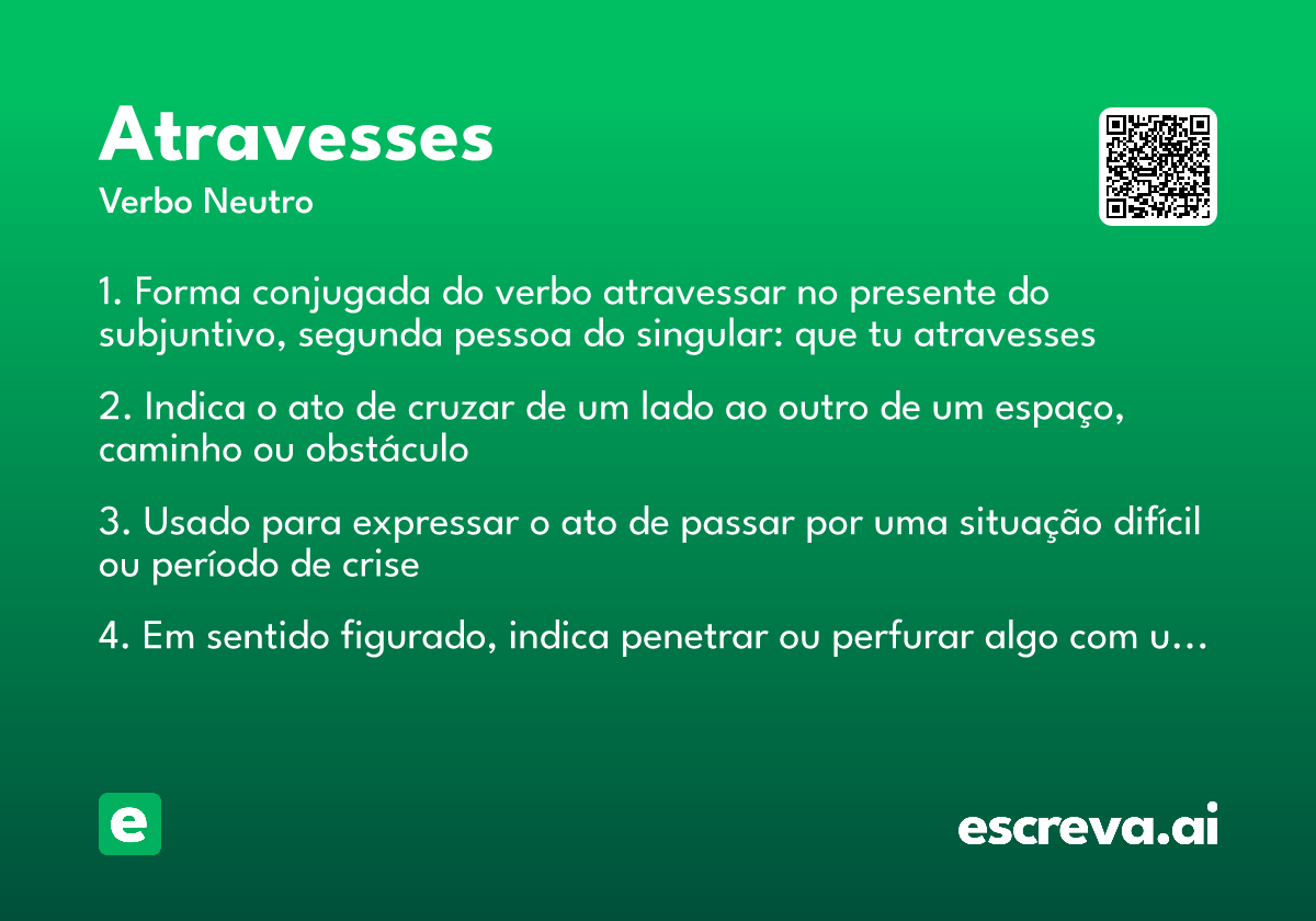atravesses