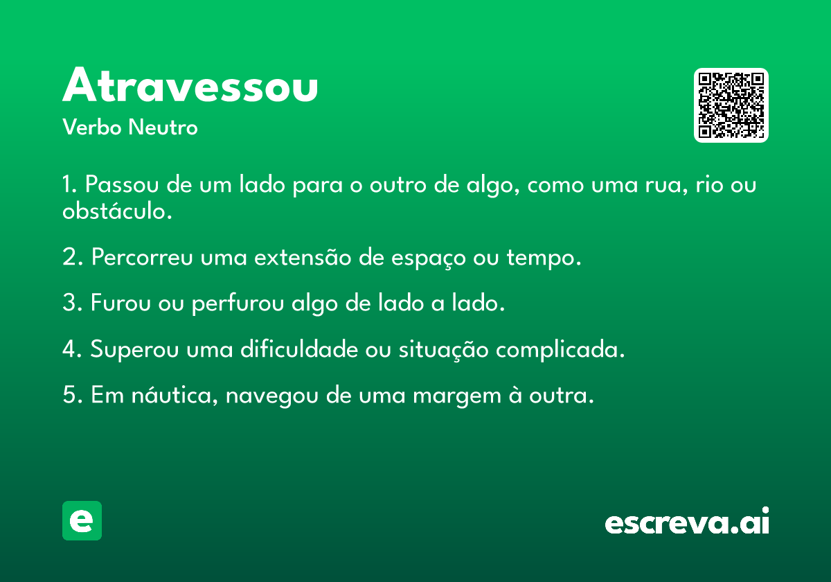 atravessou