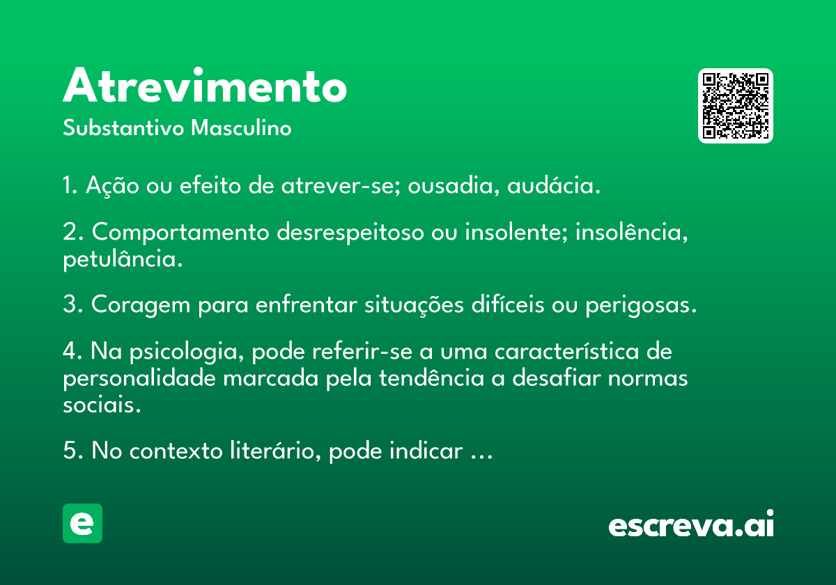 atrevimento