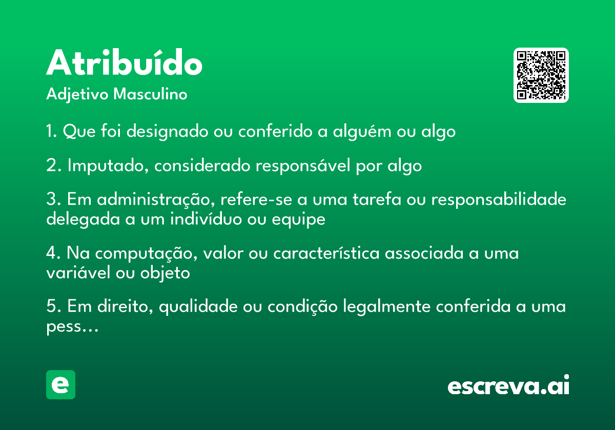 atribuído